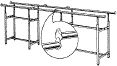 extension rails for clothing rack